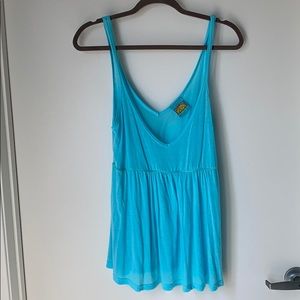 C&C California blue tank top